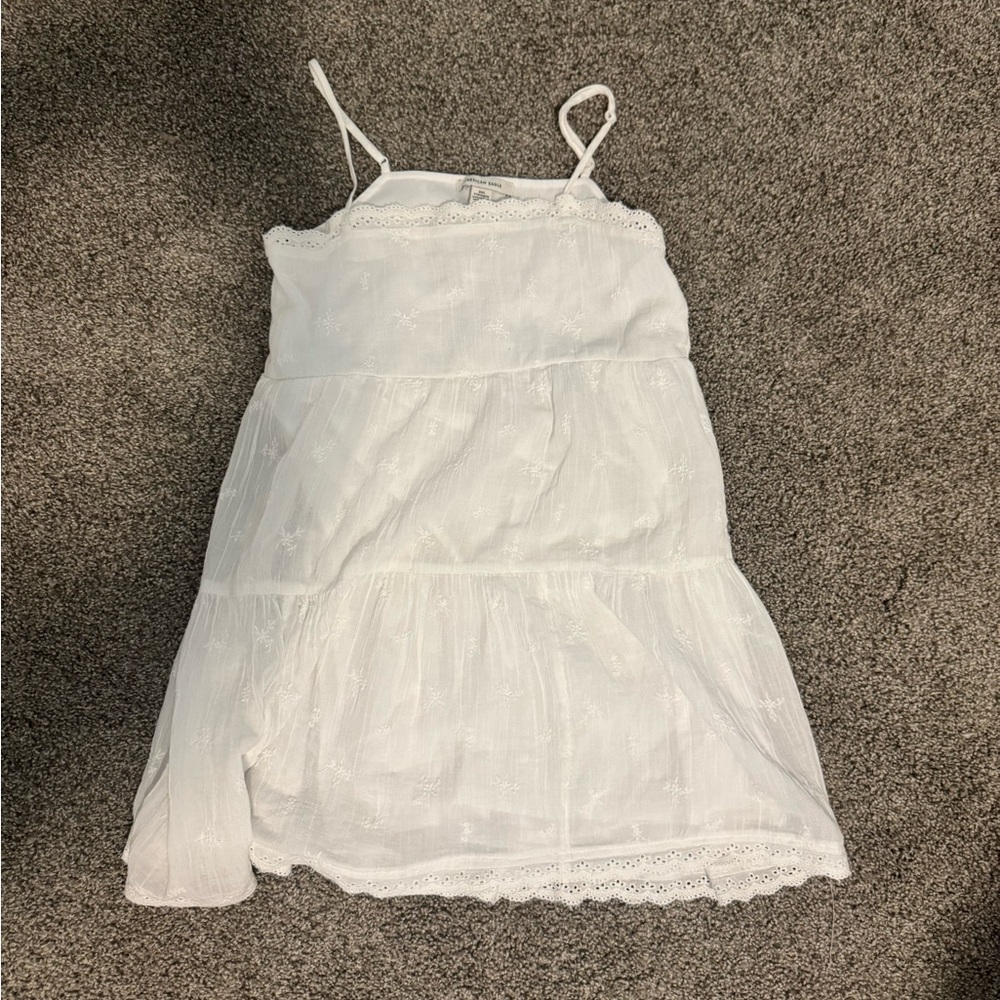 White eyelet AE dress NWT XXS/12-13